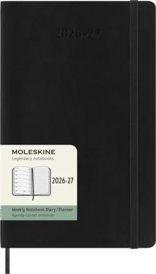 Moleskine Agenda 2027 Moleskine 18M Planner Weekly 7dagen/1pagina large sc black
