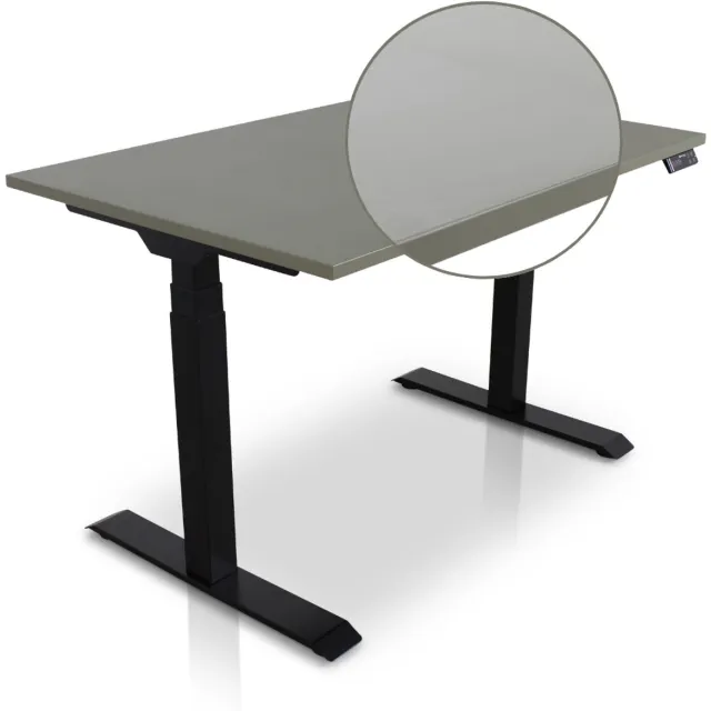 Multi Ratio Lineaflex MRC PRO Zit-Sta Bureau – Elektrisch Verstelbaar – 140x80 cm – Blad Forest Green – Zwart Frame – ARBO Norm NEN-EN 527 – Met memorybediening – 150 KG Draagvermogen – 130 cm Hoog