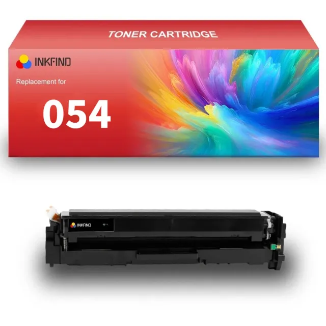 INKFIND 054 tonercartridge Zwart compatibel met Canon 054 Black Zwart Canon 054H Black Zwart toner cartridge -1-pack Zwart Zwart x 1