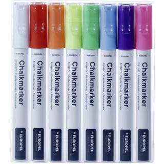 Europel Krijtstift Europel 3mm assorti etui 8 stuks