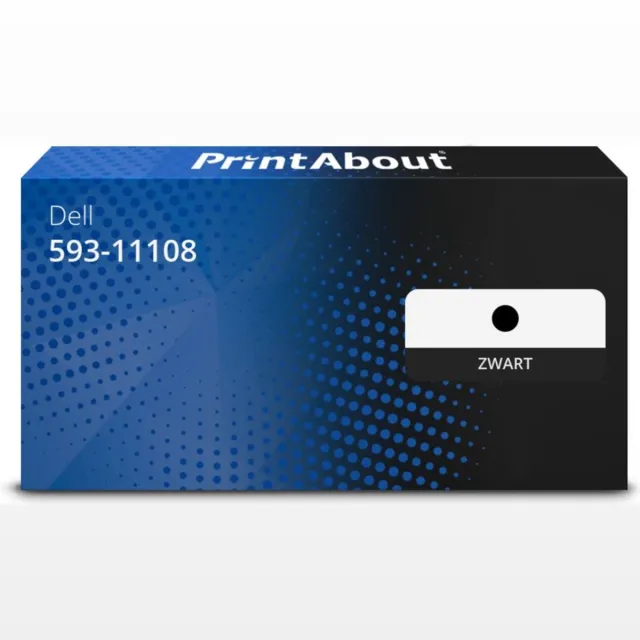 PrintAbout Alternatief voor de Dell 593-11108 / zwart