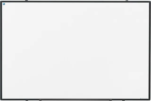 Smit Visual Softline whiteboard, emaille, magnetisch, zwart profiel, 90 x 60 cm