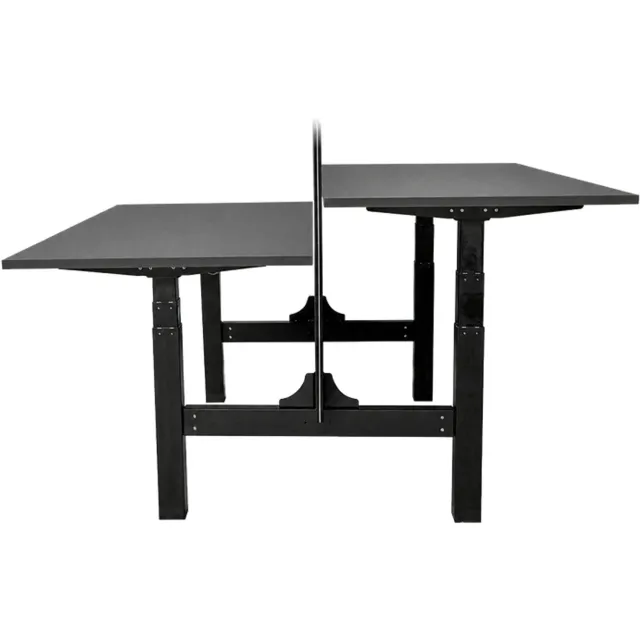Sedero Elektrisch verstelbaar duo bureau - 160x80 cm - Two dual motor - Zwart / Antraciet