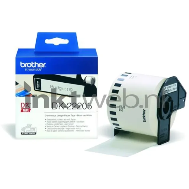 Brother Etiket brother dk-22205 doorlopend 62mm 1 rol 30m wit