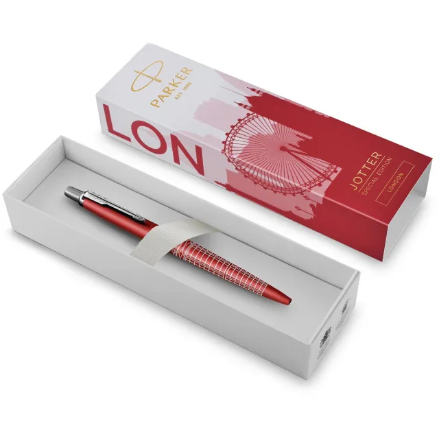 Parker Jotter balpen, special edition Londen, medium, in giftbox blauw