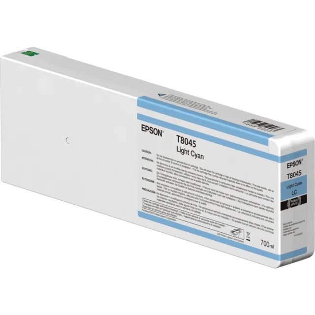 Epson Singlepack Light Cyan T804500 UltraChrome HDX/HD 700ml Cyaan