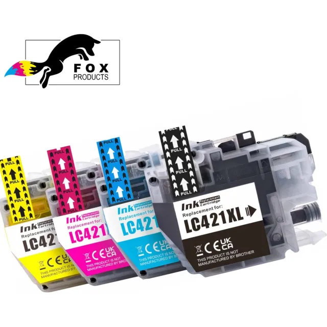FoxProducts LC421 XL LC-421XL 421 - cartridge - 4 stuks geschikt voor Brother - DCP-J1050DW - MFC-J1010DW - DCP-J1140DW - DCP-J1800DW Cyan, Magenta, Yellow, Black