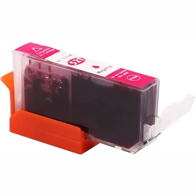 ABC huismerk inkt cartridge geschikt voor Canon 521M CLI-521 magenta voor Pixma IP-3600 Series IP-4600 IP-4600X IP-4700 MP-540 MP-550 MP-560 MP-620 MP-630 MP-640 MP-640R MP-980 MP-990 MX860 MX870