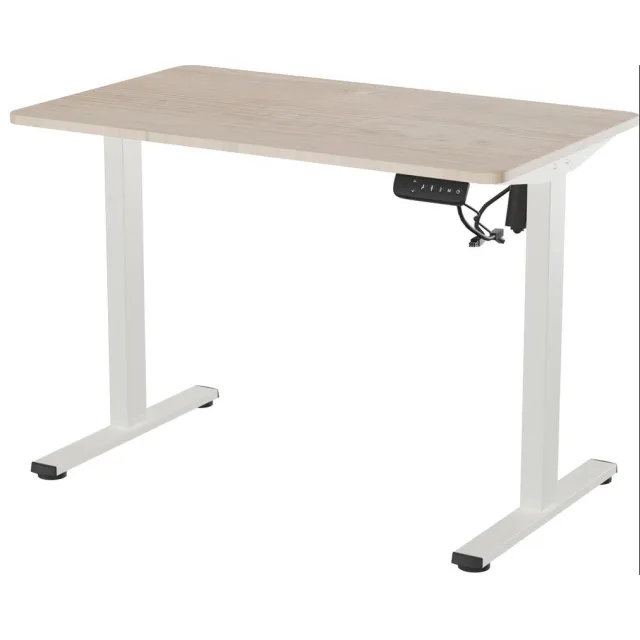 Vestland Zit-Sta Bureau Elektrisch In Hoogte Verstelbaar - Geheugenfunctie - 100 x 60 CM - Eiken Wit