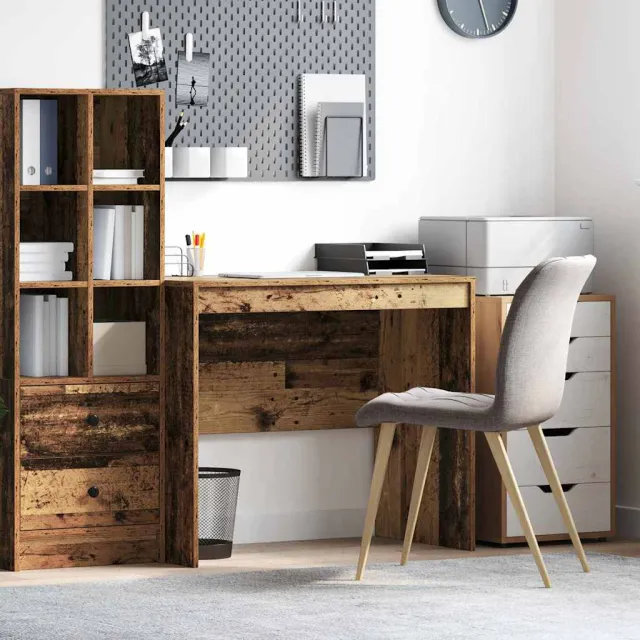 vidaXL Bureau Oudhout 90 x 50 x 76 cm bruin, foto 2