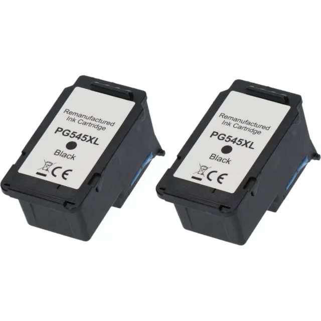 InktDL Huismerk geschikt voor Canon PG-545 XL Inktcartridges - 2X Zwart - MG2550 - MG2950 - MX495 - TS3150 - TS3300 - TS3350 - TS3450