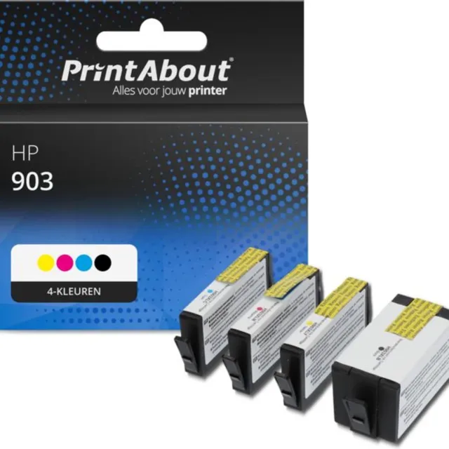 PrintAbout Huismerk HP 903 (6ZC73AE) Inktcartridge 4-kleuren Voordeelbundel