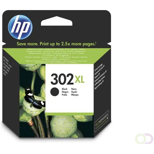 HP 302XL originele high-capacity zwarte inktcartridge (F6U68AE)