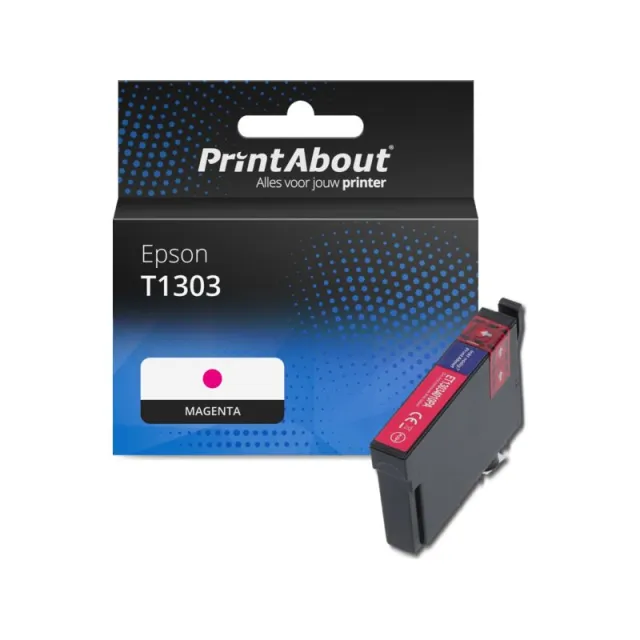 PrintAbout huismerk Inktcartridge T1303 Magenta Hoge capaciteit Geschikt voor Epson