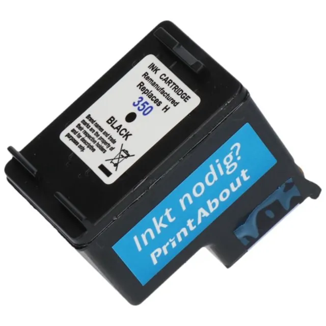 PrintAbout Huismerk HP 350XL (CB336EE) Inktcartridge Zwart Hoge capaciteit