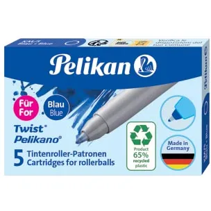 Pelikan VULLING VOOR PELIKANO/TWIST, BLAUW, DOOS MET 5 STUKS