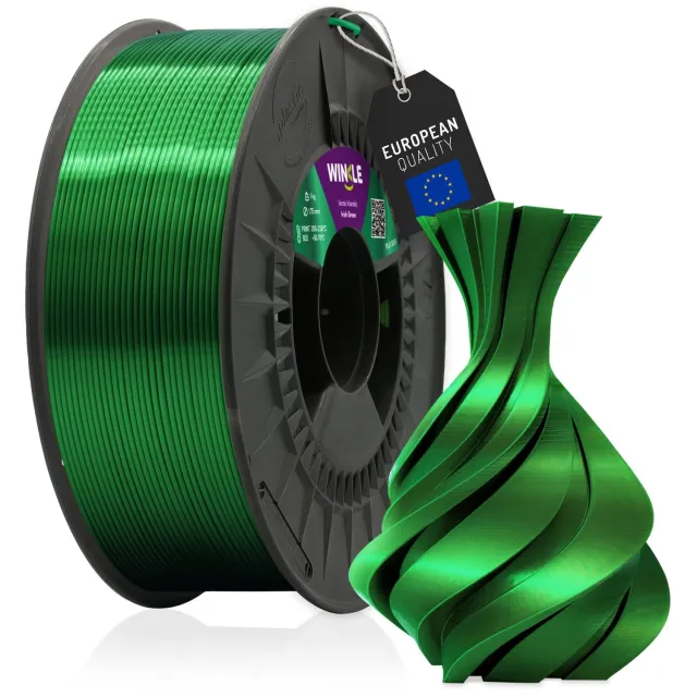 Winkle PLA Silk 3D Filament - Filament voor 3D printer - Hoge Nauwkeurigheid - Groen - Ø 1,75 mm - 1 kg