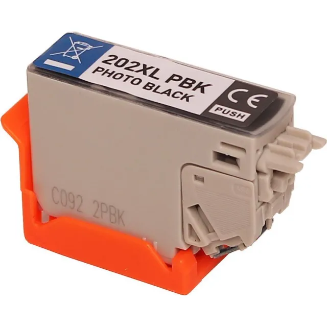 ABC huismerk inkt cartridge geschikt voor Epson 202XL foto zwart voor Expression Premium XP-6000 XP-6005 Zwart Licht