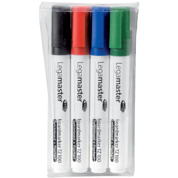 Legamaster Viltstift Legamaster TZ 100 whiteboard rond 1.5-3mm assorti pak à 4 stuks