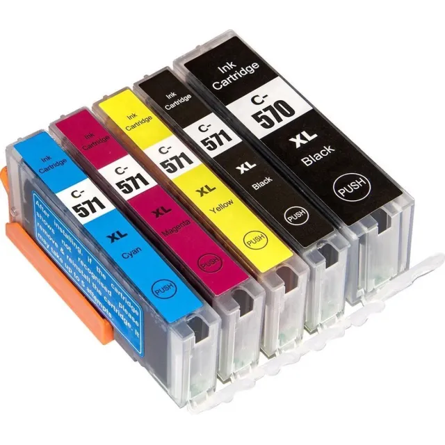 G&G Voordeelset - Vervanger voor Canon PGI 570 XL & CLI 571 Black, Photo Black, Cyan, Magenta, Yellow