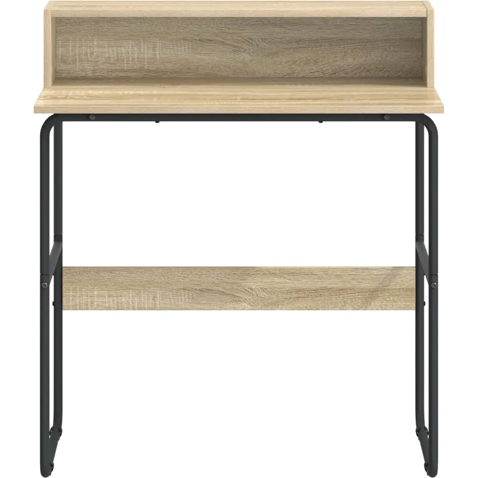vidaXL Bureau met opbergruimte Sonoma Eiken 80 x 50 x 91 cm Bruin