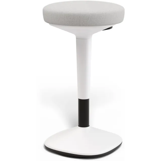 Desktronic Ergonomische Balanskruk - Wiebelkruk Hoogte 57-84cm - Zit-Sta Kruk ∅33cm - Anti-Slip Basis - Grijs