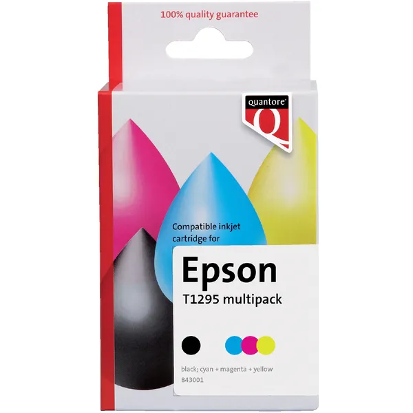 Quantore Inktcartridge Quantore alternatief tbv Epson T129545 zwart + 3 kleuren False