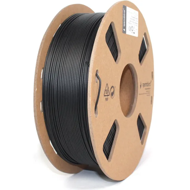 Gembird 3d printer filament - PLA - Carbon- 1.75 mm - 0.8kg (800g) Carbon (Zwart)