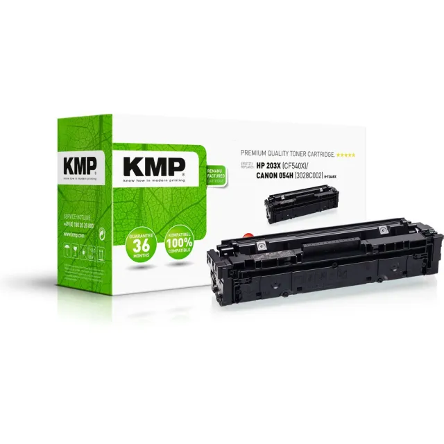 KMP H-T246BX Tonercassette Enkel vervangt HP HP 203X (CF540X) Zwart 3200 bladzijden Compatibel Toner