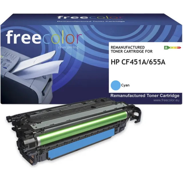 Freecolor HP CF451A - toner FREECOLOR - Cyan 10500p Cyaan