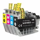 Huismerk Brother LC-422XL Inktcartridges Multipack (zwart + 3 kleuren)