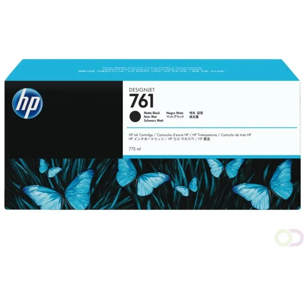 Hp printing & computing 761 originele ink cartridge matzwart standard capacity 775ml 1-pack Mat Zwart