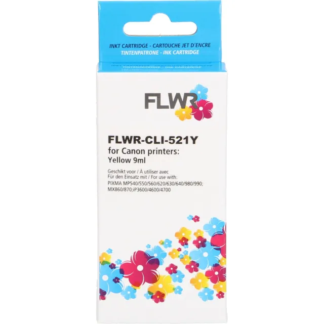 Canon FLWR - Cartridges / Canon CLI-521Y / geel / Geschikt voor Canon