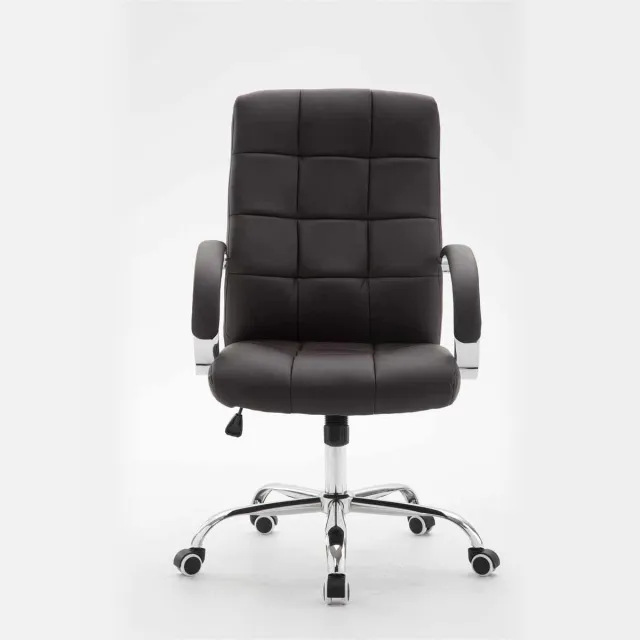 CLP Mikos Bureaustoel - Ergonomisch - Voor volwassenen - Kunstleer - bruin