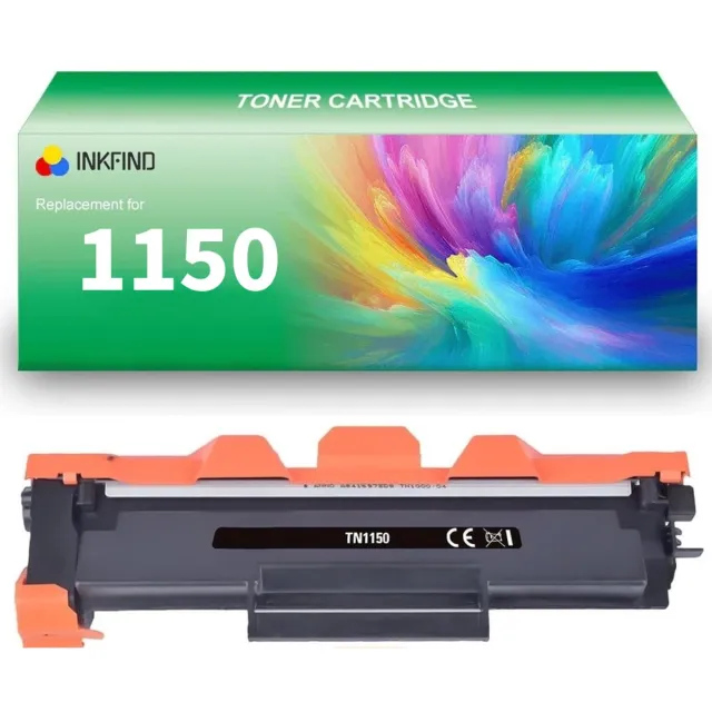 INKFIND TN-1150 Zwart tonercartridge compatibel met Brother TN1150 TN-1150 Zwart geschikt voor Brother HL-L1240W/HL-L1242W/HL-1242WXL/DCP-L1640W/DCP-1642W/DCP-L16642WXL/DCP-1660W - 1-pack Zwart Zwart x 1
