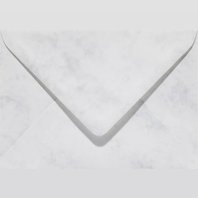 Envelop Papicolor EA5 156x220mm marmer grijswit pak à 6 stuks