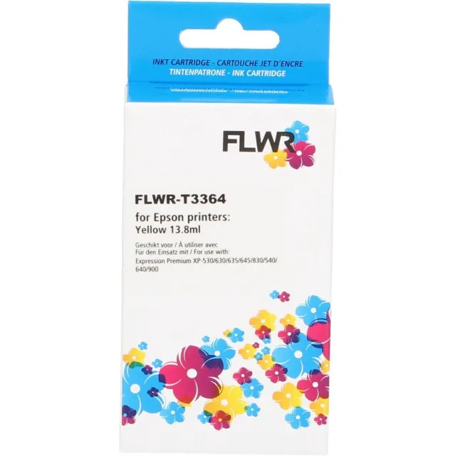 FLWR Cartridges / Epson 33XL (T3364) / geel / Geschikt voor Epson