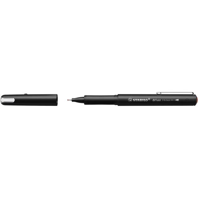 Stabilo dr!ver fineliner, fijne punt, rood