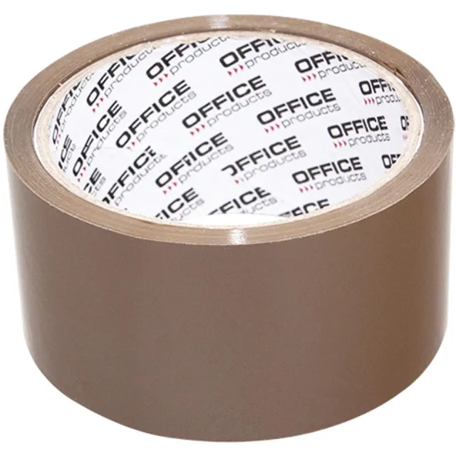 Office Products verpakkingstape, 48 mm x 46 m, bruin