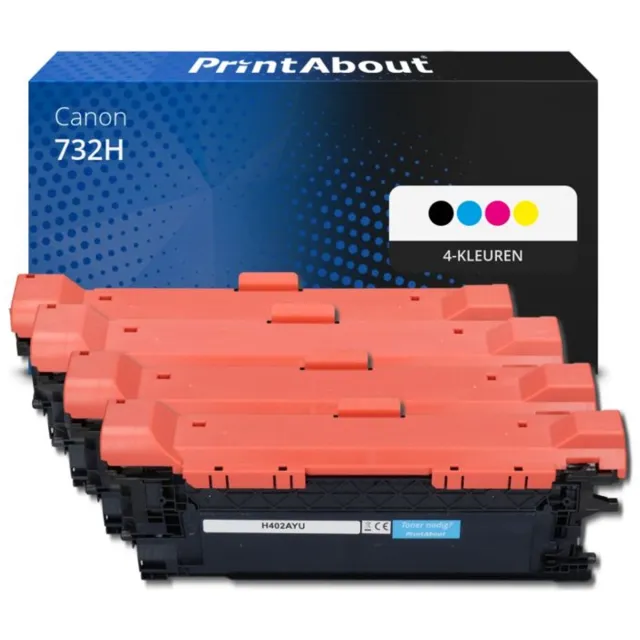 PrintAbout Alternatief voor de Canon 732H BK / 4 Kleuren 4-kleuren
