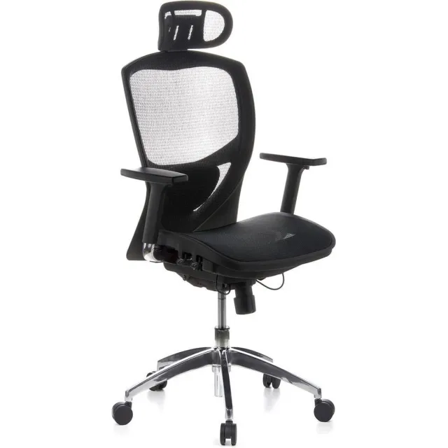 hjh office Venus One - Bureaustoel - Zwart