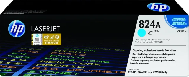 HP 824A - Tonercartridge / Cyaan