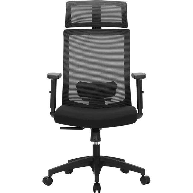 Hoppa! Bureaustoel - Zwart - Ergonomisch ontwerp - Nylon