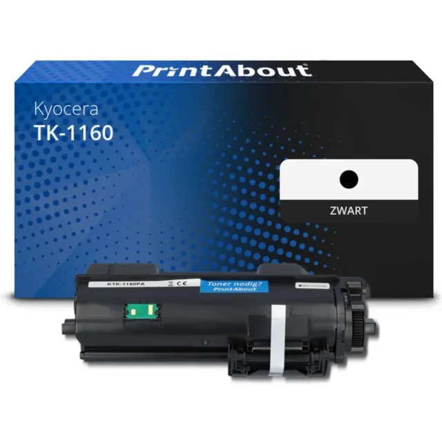 PrintAbout Huismerk Kyocera TK-1160 Toner Zwart