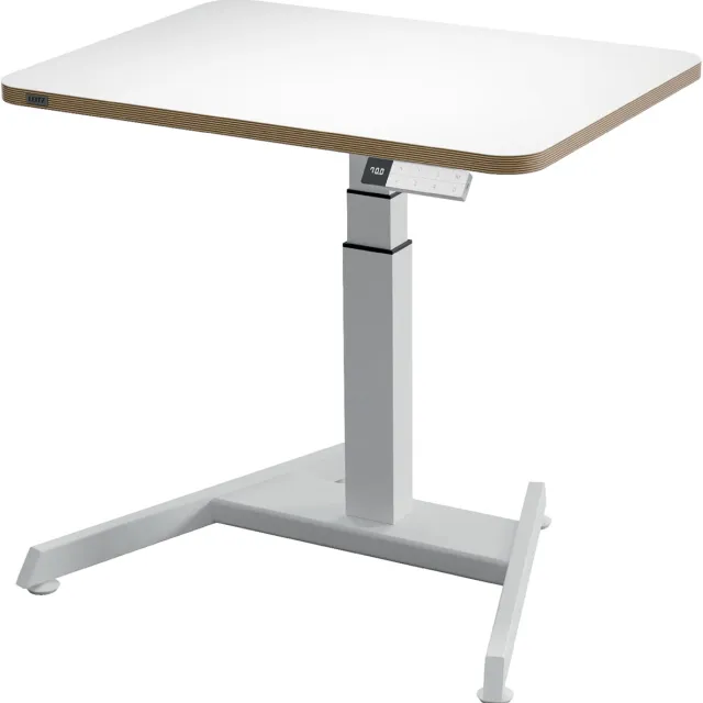 Leitz Ergo Zit/Sta bureau, ft blad 80 x 60 cm, elektrisch, op voet
