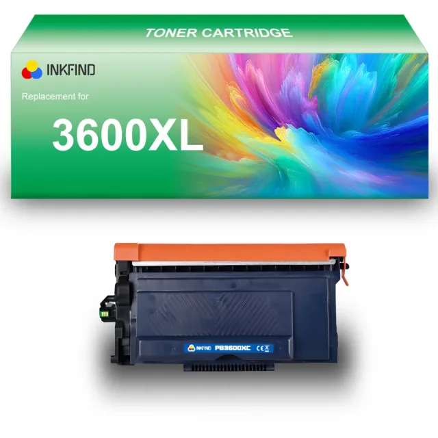 INKFIND TN-3600XL tonercartridge compatibel met Brother 3600 TN3600 TN-3600 TN3600XL TN-3600XL - 1-pack Zwart (hoge capaciteit) XL Zwart x 1