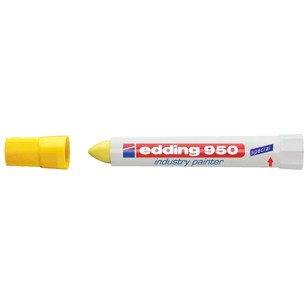 Edding Viltstift edding 950 pastamarker industry rond 10mm geel