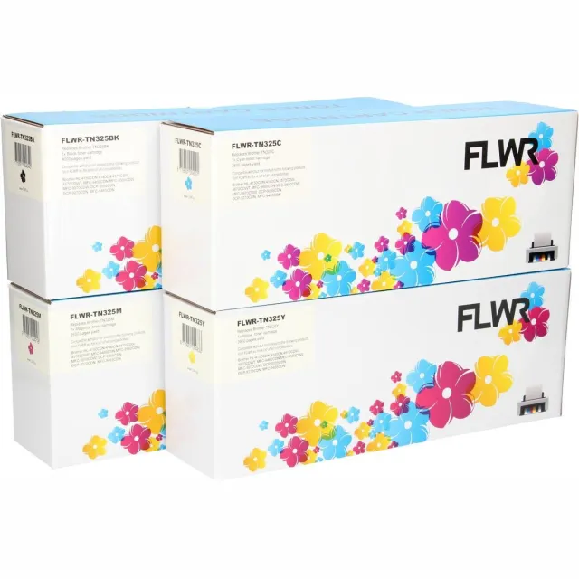 FLWR Toners / Brother TN-325 multipack / zwart en kleur / Geschikt voor Brother