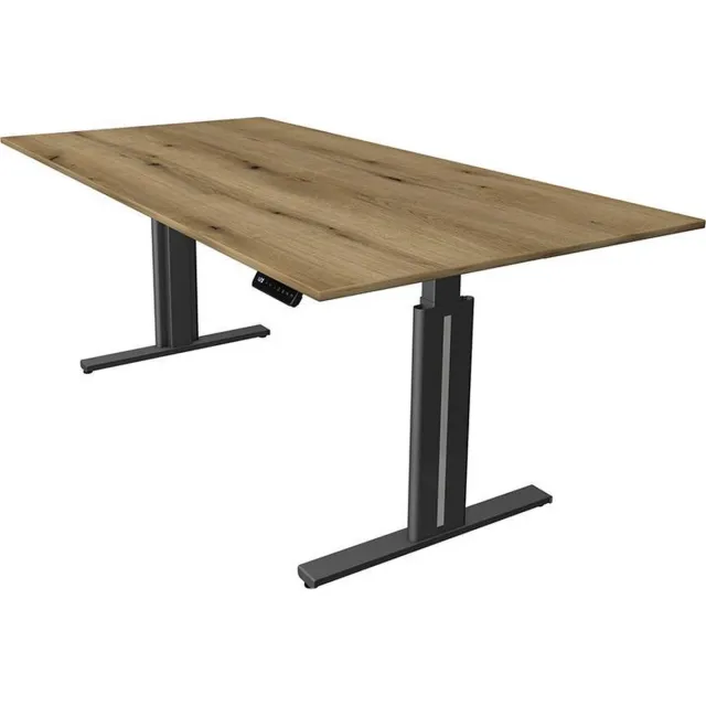 Kerkmann Bureau Move-3 elegant eiken 200x100cm elektrisch verstelbaar