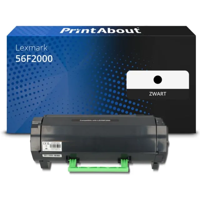 PrintAbout Huismerk Lexmark 56F2000 Toner Zwart